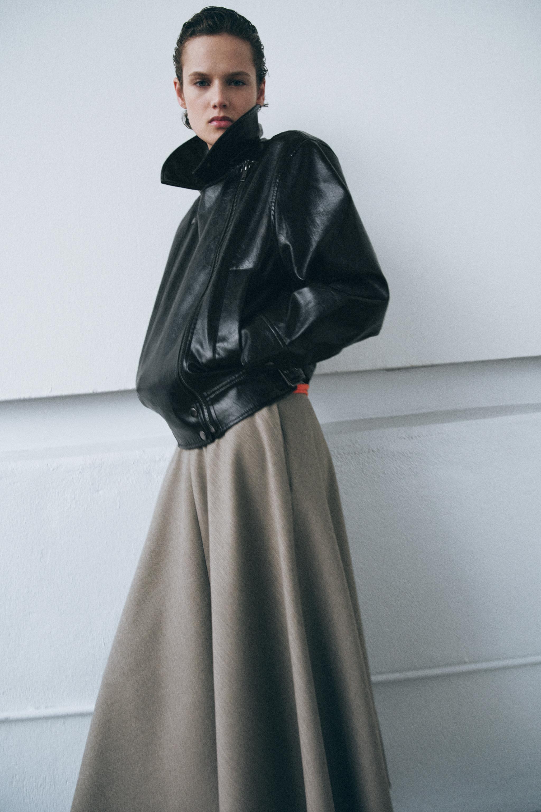 BLOUSON EFFET MATIÈRE SYNTHÉTIQUE ZW COLLECTION